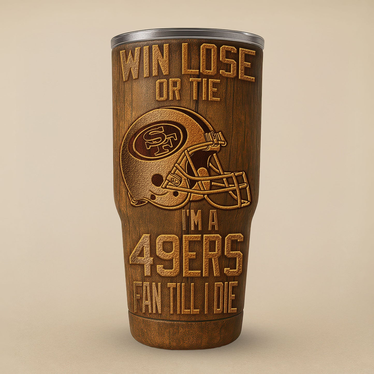 San Francisco 49ers Premium Tumbler 30oz TD Gifts For Fans AZBTTB30OZ000018