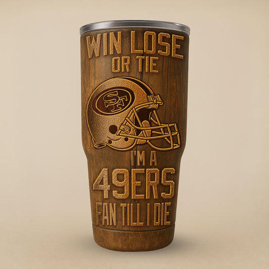 San Francisco 49ers Premium Tumbler 30oz TD Gifts For Fans AZBTTB30OZ000018