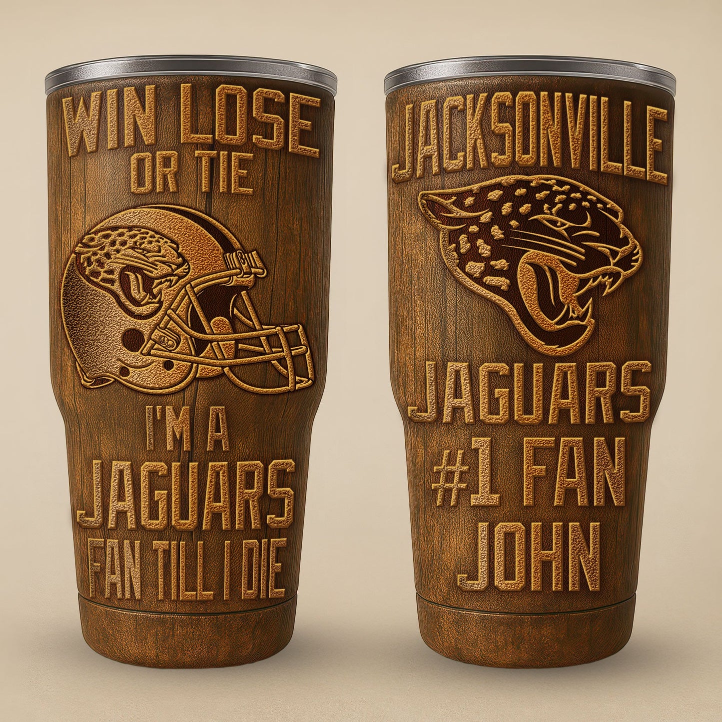 Jacksonville Jaguars Premium Tumbler 30oz TD Gifts For Fans AZBTTB30OZ000032