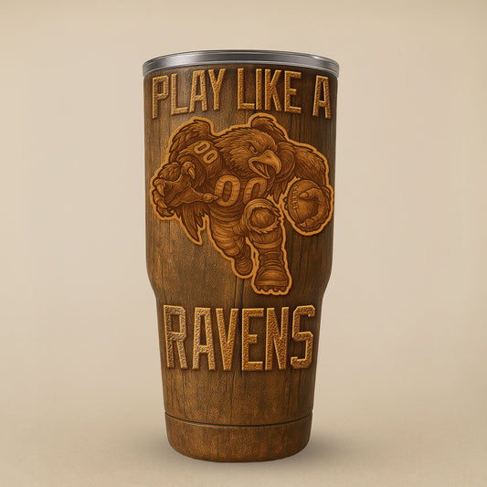 Baltimore Ravens Premium Tumbler 30oz TD Gifts For Fans AZBTTB30OZ000006