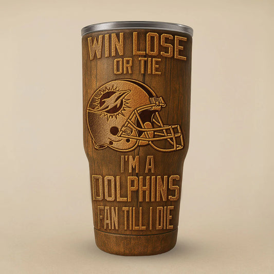 Miami Dolphins Premium Tumbler 30oz TD Gifts For Fans AZBTTB30OZ000025