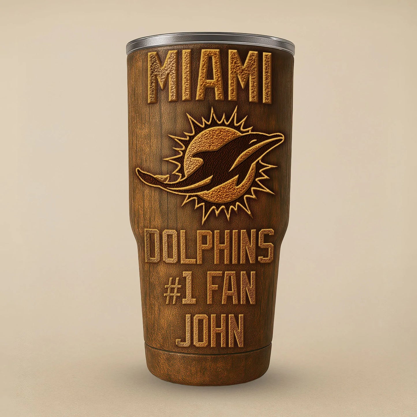 Miami Dolphins Premium Tumbler 30oz TD Gifts For Fans AZBTTB30OZ000025