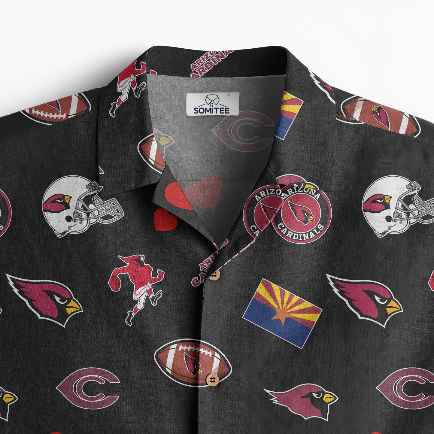 Arizona Cardinals Personalized Hawaiian Shirt 100% Cotton AZBTCHW000001