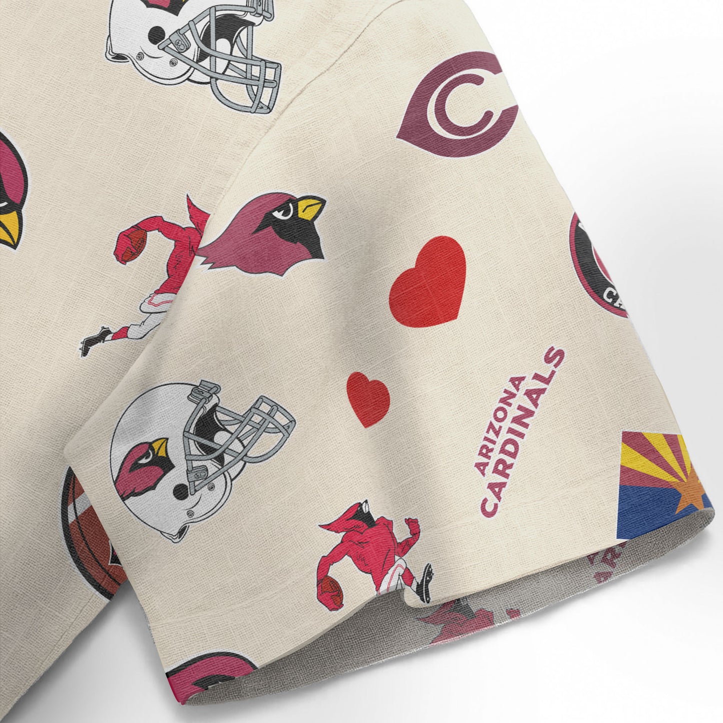 Arizona Cardinals Personalized Hawaiian Shirt 100% Cotton AZBTCHW000001