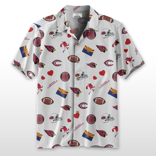 Arizona Cardinals Personalized Hawaiian Shirt 100% Cotton AZBTCHW000001
