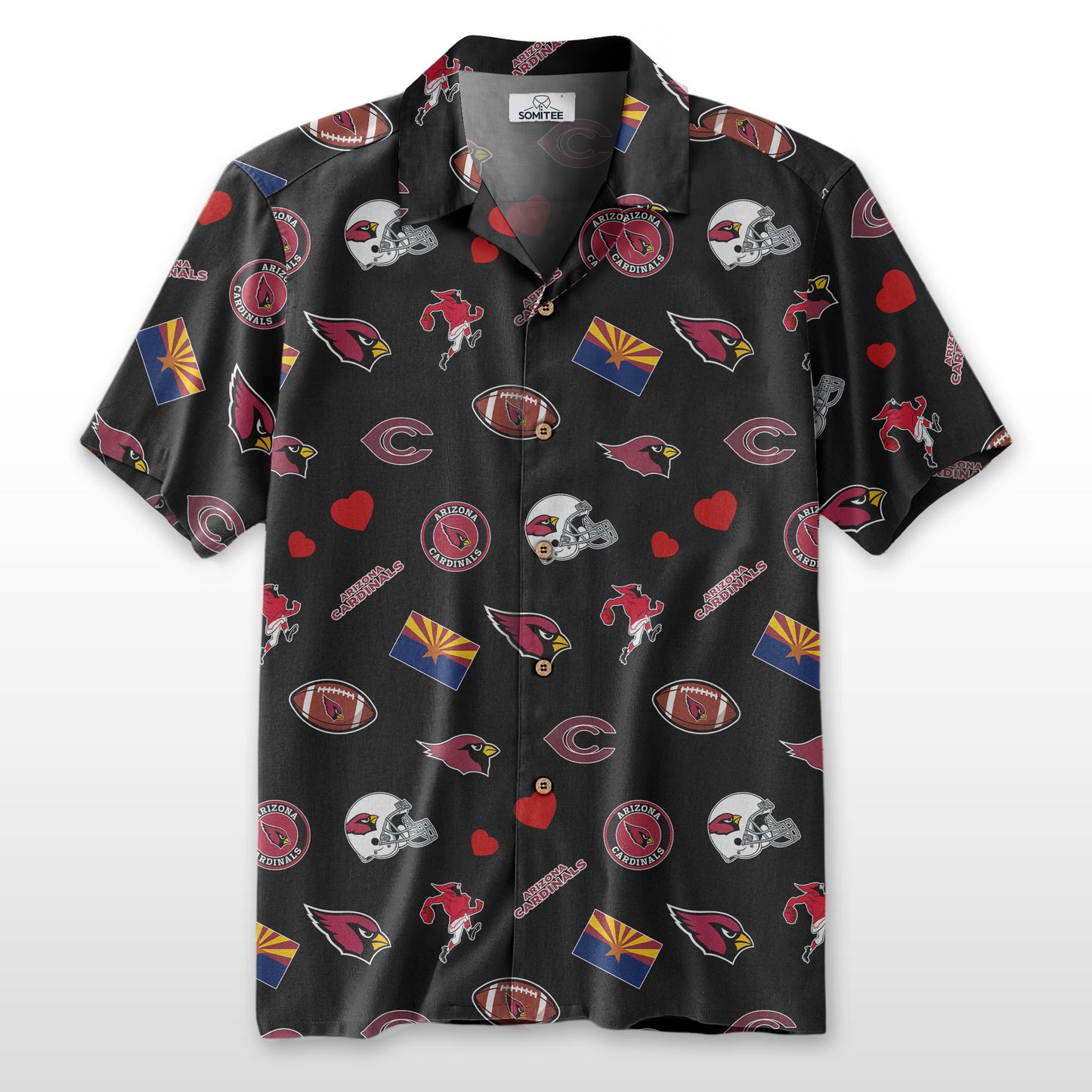 Arizona Cardinals Personalized Hawaiian Shirt 100% Cotton AZBTCHW000001