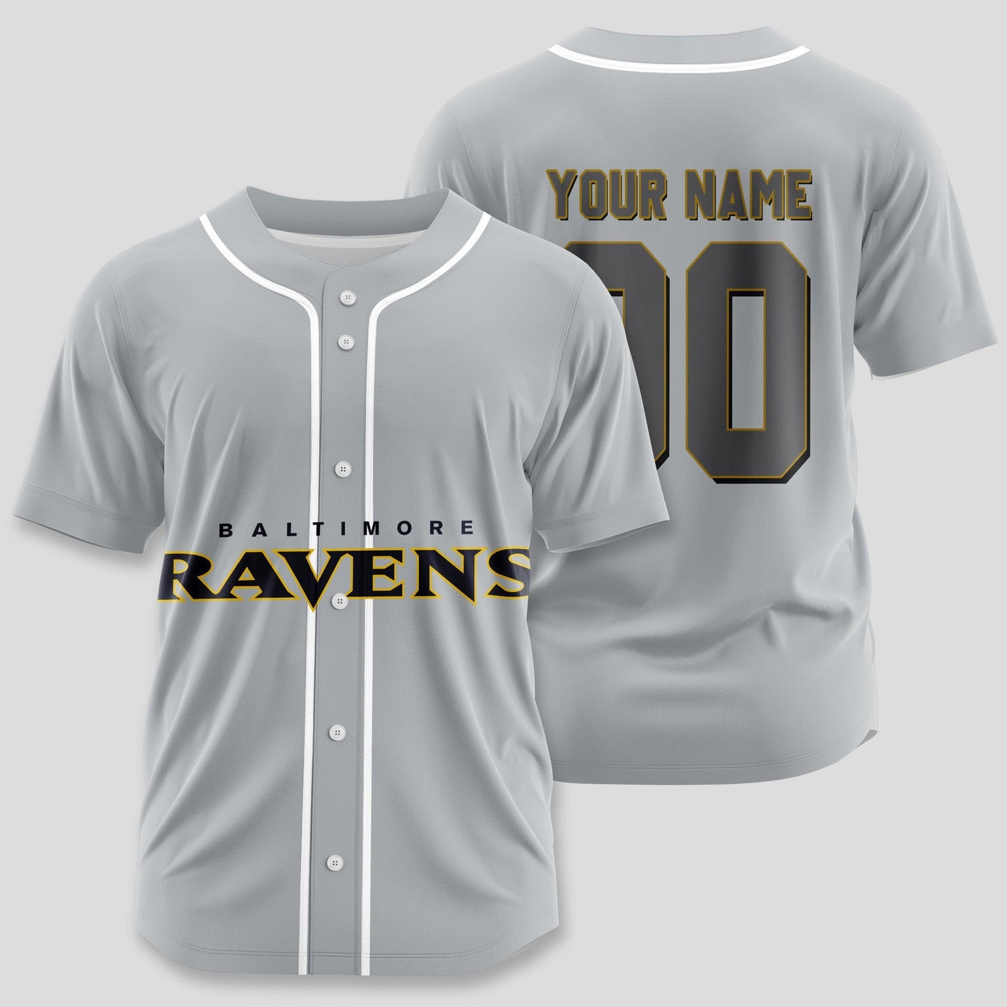 Baltimore Ravens Classic Baseball Jersey Customize Your Name & Number AZEMBJS000107