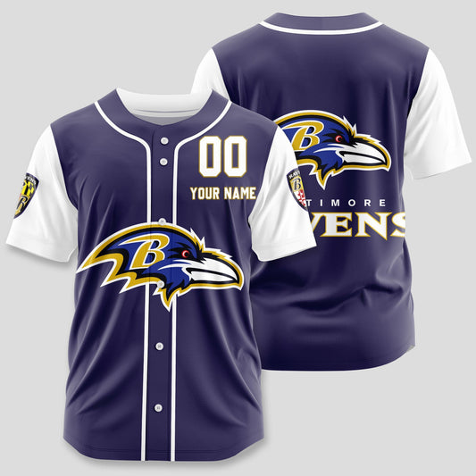 Baltimore Ravens Classic Baseball Jersey Customize Your Name & Number AZEMBJS000108