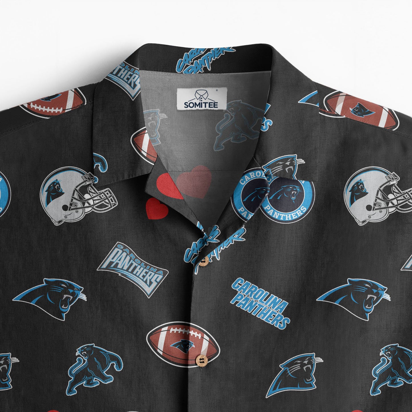 Carolina Panthers Personalized Hawaiian Shirt 100% Cotton AZBTCHW000004
