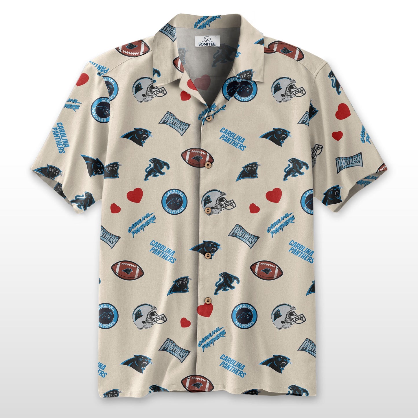 Carolina Panthers Personalized Hawaiian Shirt 100% Cotton AZBTCHW000004