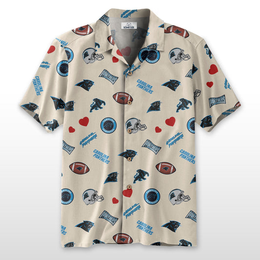 Carolina Panthers Personalized Hawaiian Shirt 100% Cotton AZBTCHW000004