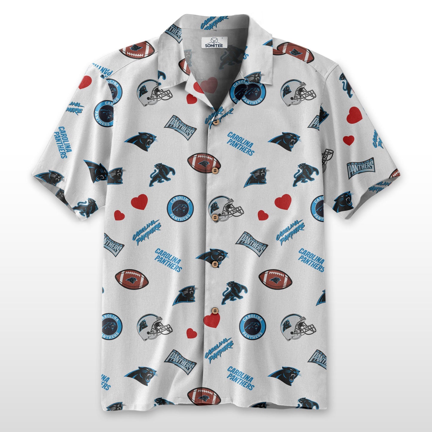Carolina Panthers Personalized Hawaiian Shirt 100% Cotton AZBTCHW000004
