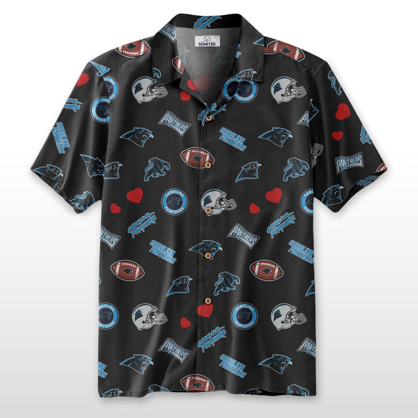 Carolina Panthers Personalized Hawaiian Shirt 100% Cotton AZBTCHW000004