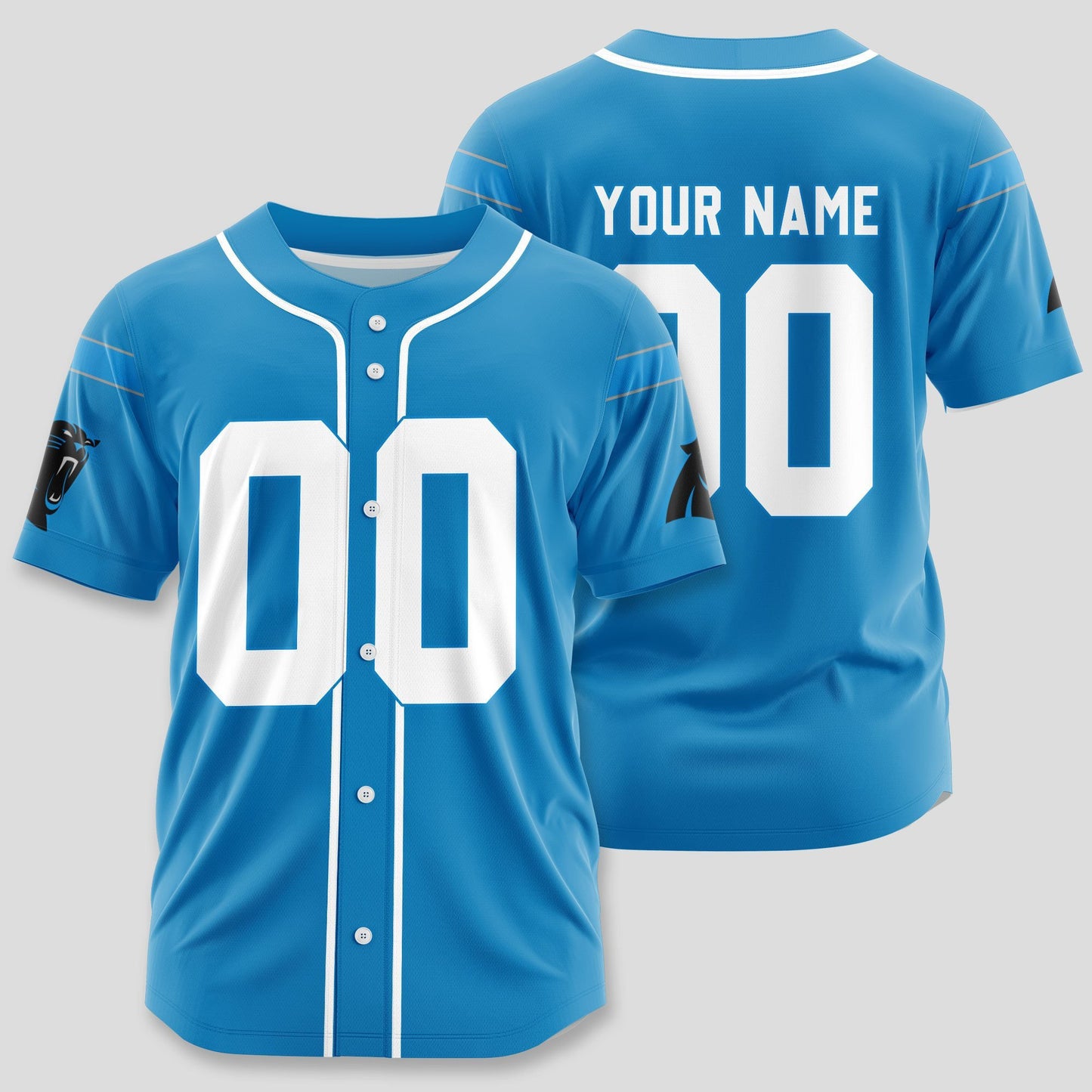 Carolina Panthers Classic Baseball Jersey Customize Your Name & Number AZEMBJS000110