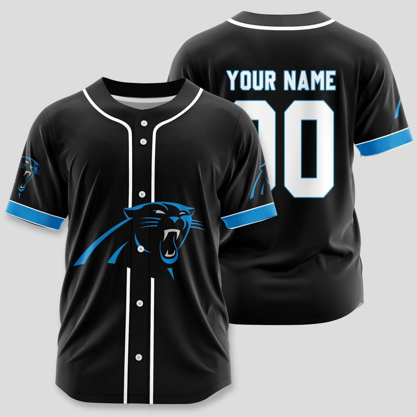 Carolina Panthers Classic Baseball Jersey Customize Your Name & Number AZEMBJS000111