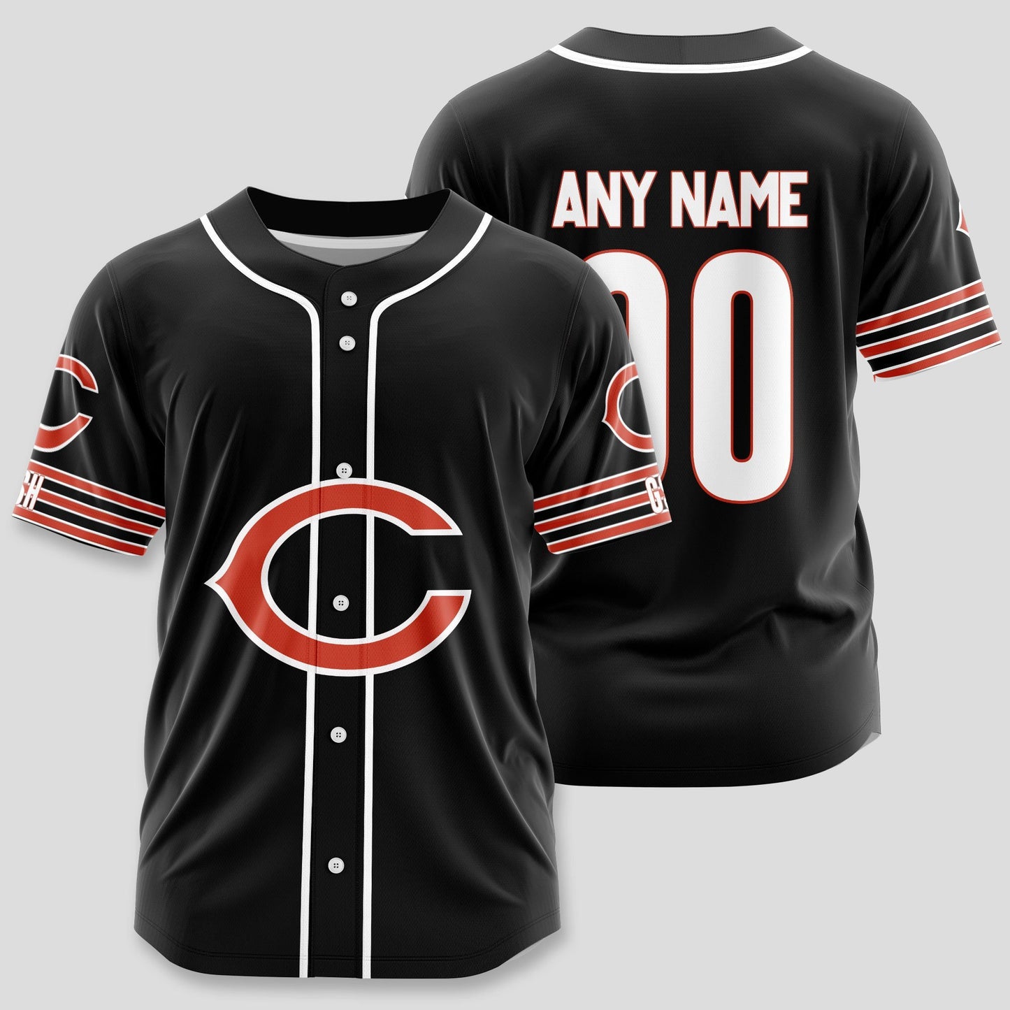 Chicago Bears Classic Baseball Jersey Customize Your Name & Number AZEMBJS000113