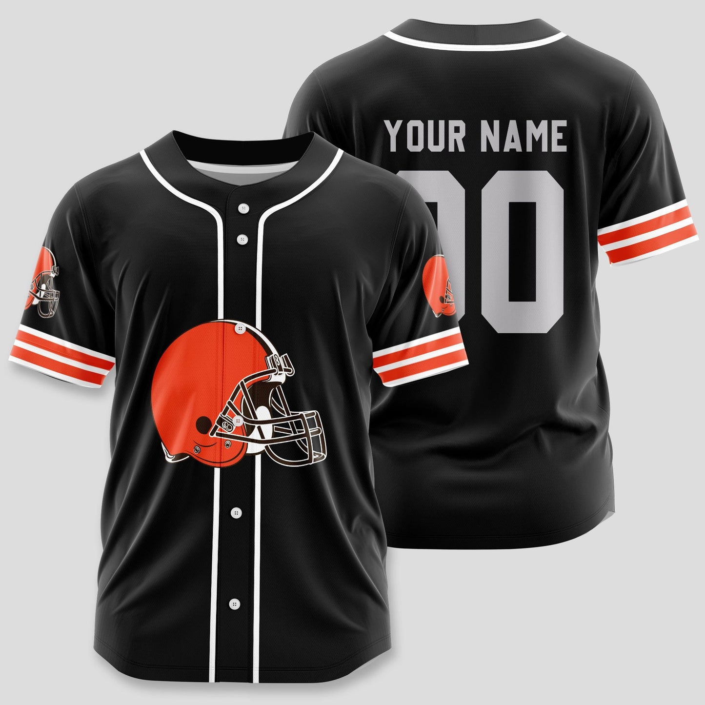 Cleveland Browns Classic Baseball Jersey Customize Your Name & Number AZEMBJS000114
