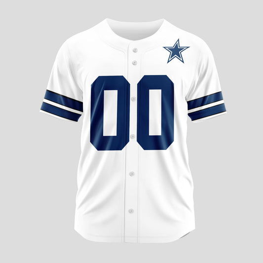 Dallas Cowboys Classic Baseball Jersey Customize Your Name & Number AZEMBJS000115