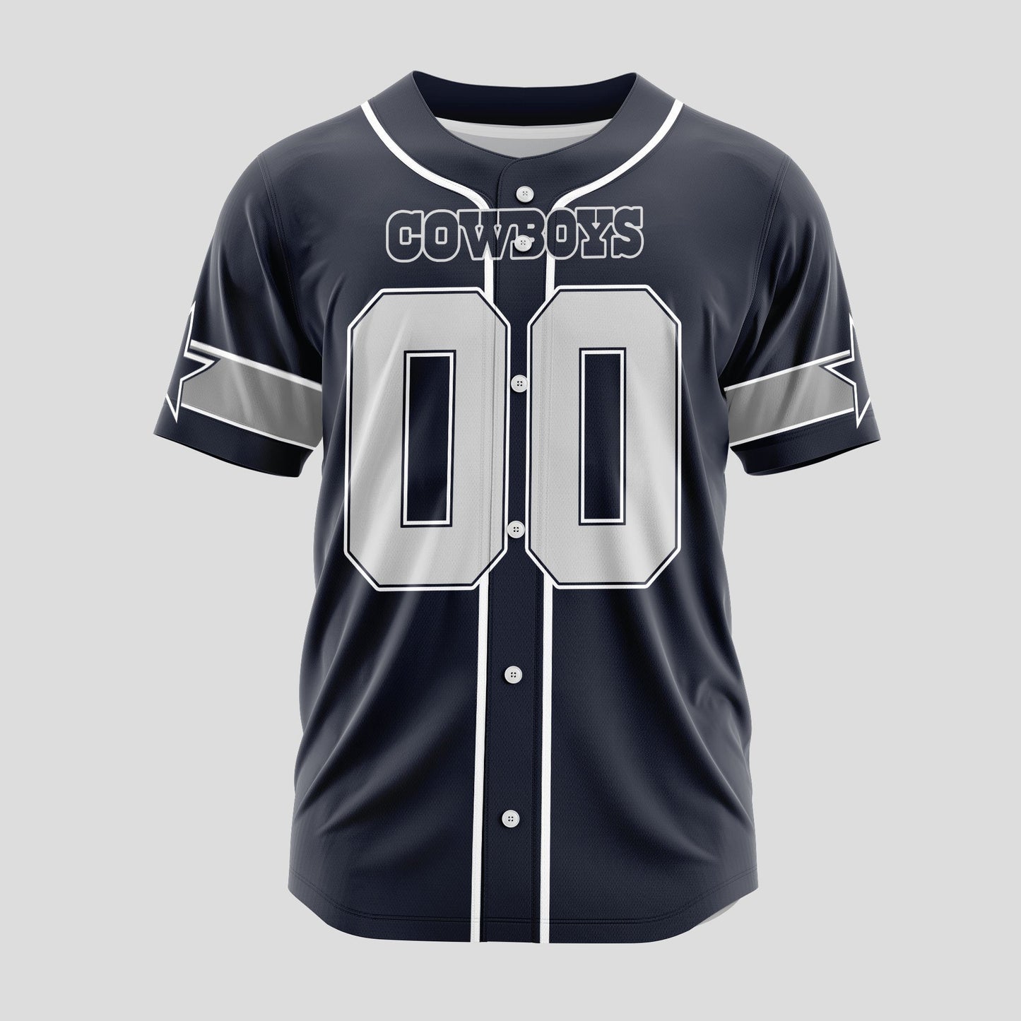 Dallas Cowboys Classic Baseball Jersey Customize Your Name & Number AZEMBJS000001
