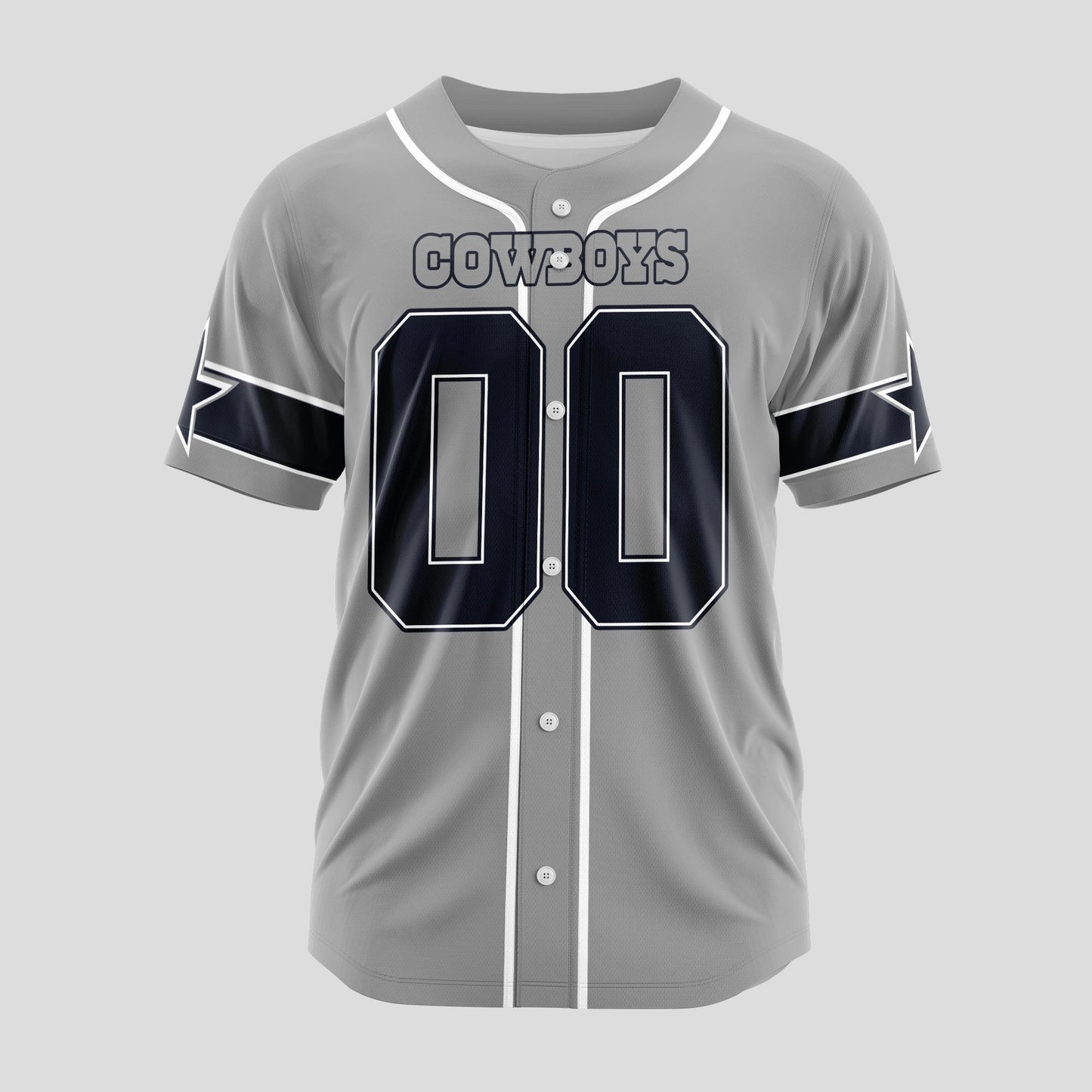 Dallas Cowboys Classic Baseball Jersey Customize Your Name & Number AZEMBJS000119