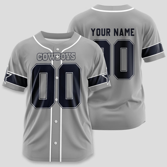 Dallas Cowboys Classic Baseball Jersey Customize Your Name & Number AZEMBJS000119