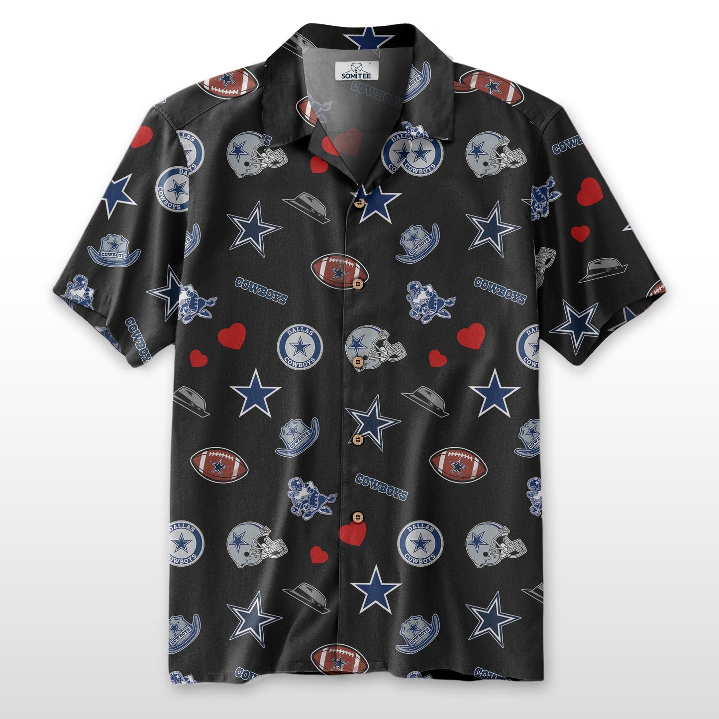 Dallas Cowboys Personalized Hawaiian Shirt 100% Cotton AZBTCHW000007