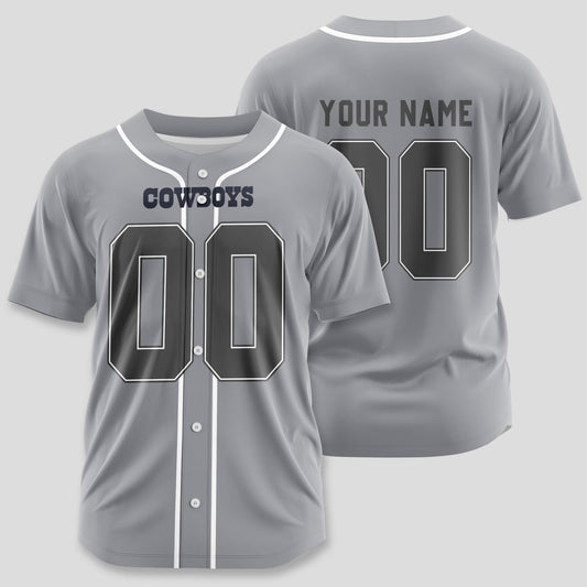 Dallas Cowboys Classic Baseball Jersey Customize Your Name & Number AZEMBJS000002