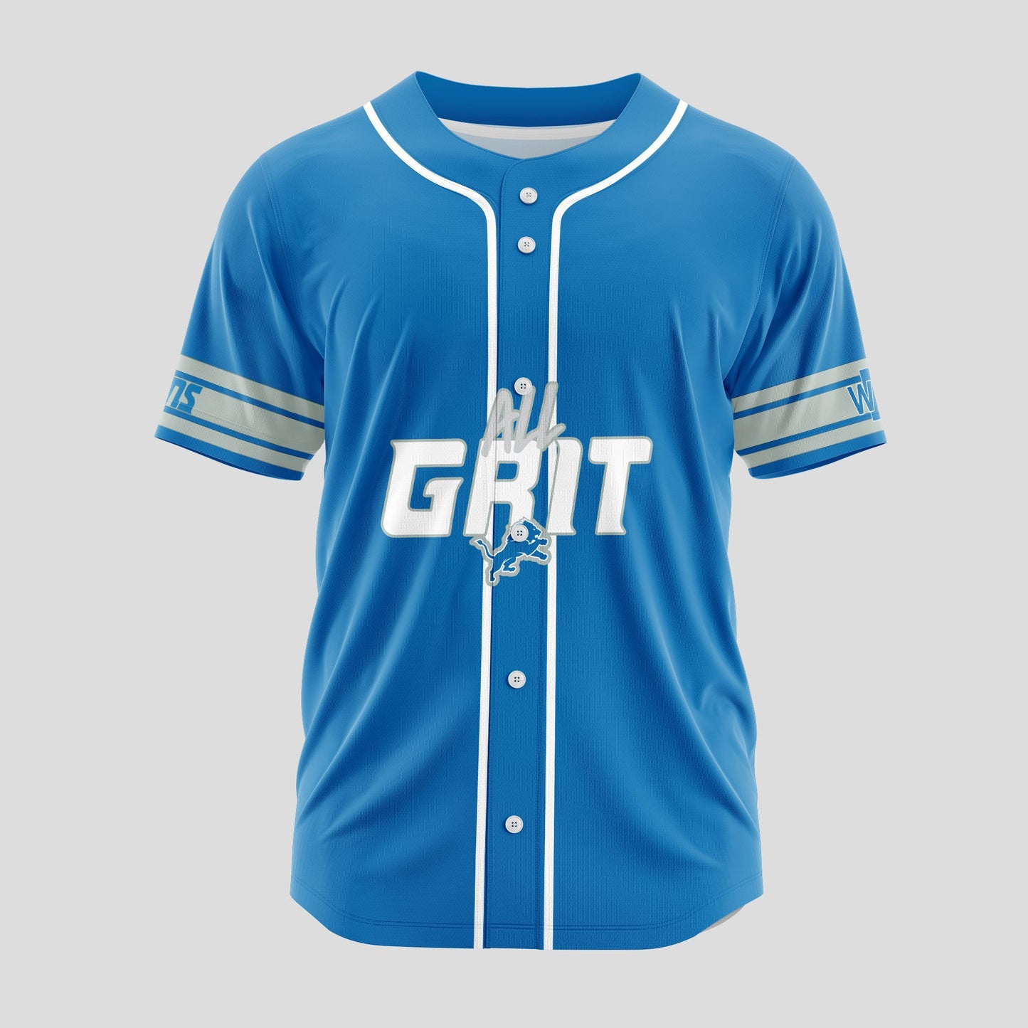 Detroit Lions Classic Baseball Jersey Customize Your Name & Number AZEMBJS000004
