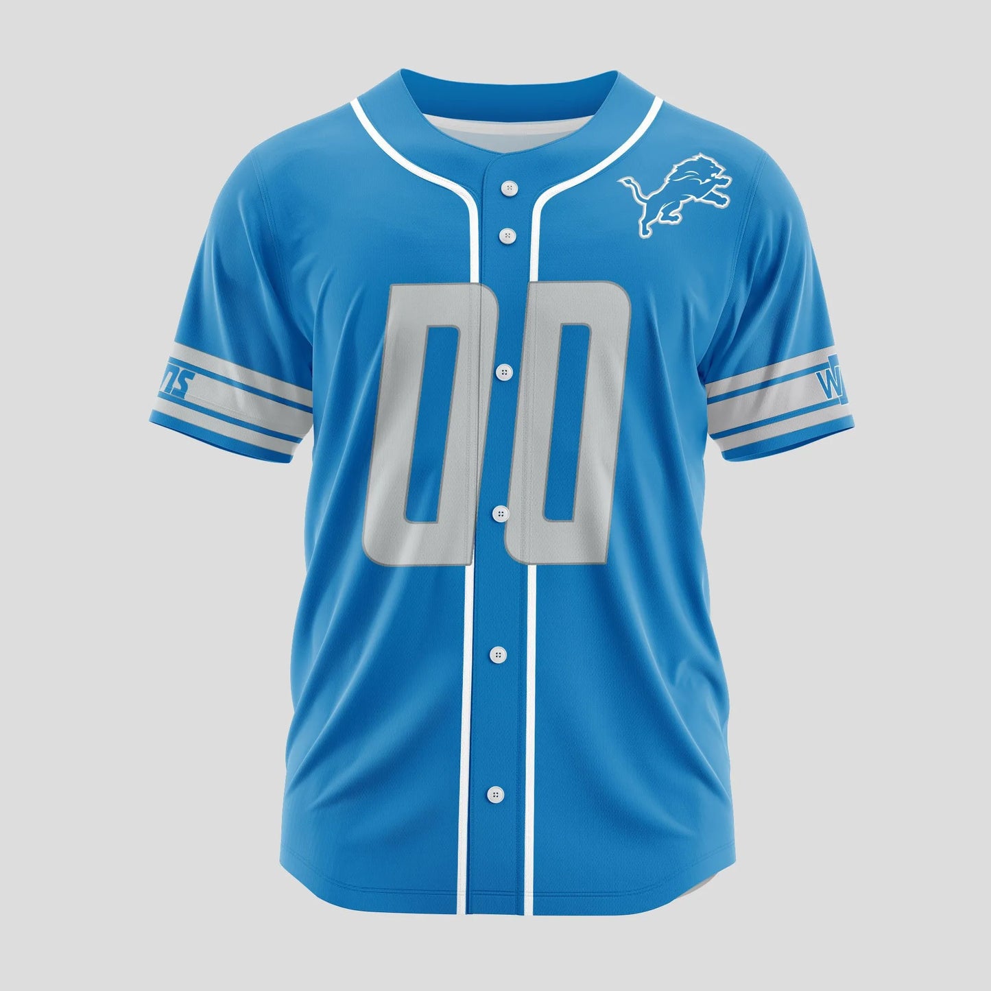 Detroit Lions Classic Baseball Jersey Customize Your Name & Number AZEMBJS000005