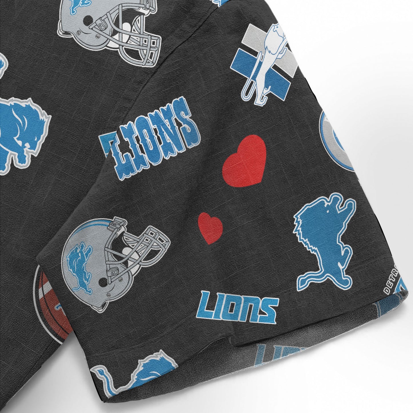 Detroit Lions Personalized Hawaiian Shirt 100% Cotton AZBTCHW000008