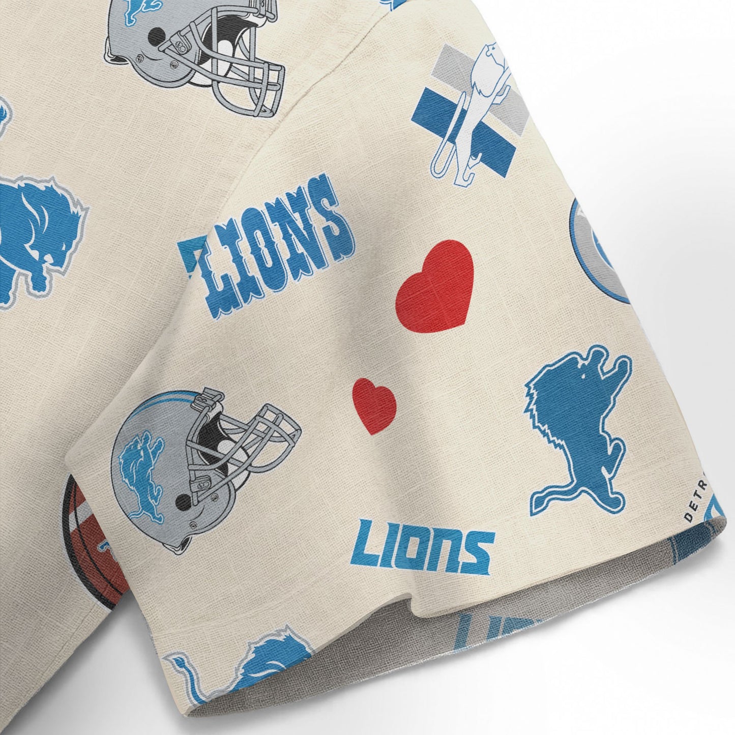 Detroit Lions Personalized Hawaiian Shirt 100% Cotton AZBTCHW000008