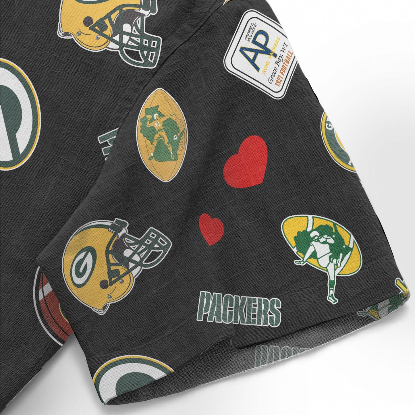 Green Bay Packers Personalized Hawaiian Shirt 100% Cotton AZBTCHW000009
