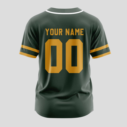 Green Bay Packers Classic Baseball Jersey Customize Your Name & Number AZEMBJS000013