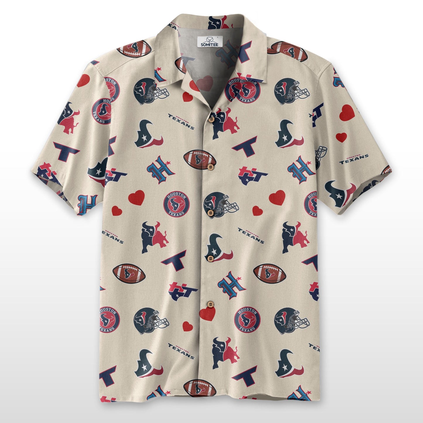 Houston Texans Personalized Hawaiian Shirt 100% Cotton AZBTCHW000010