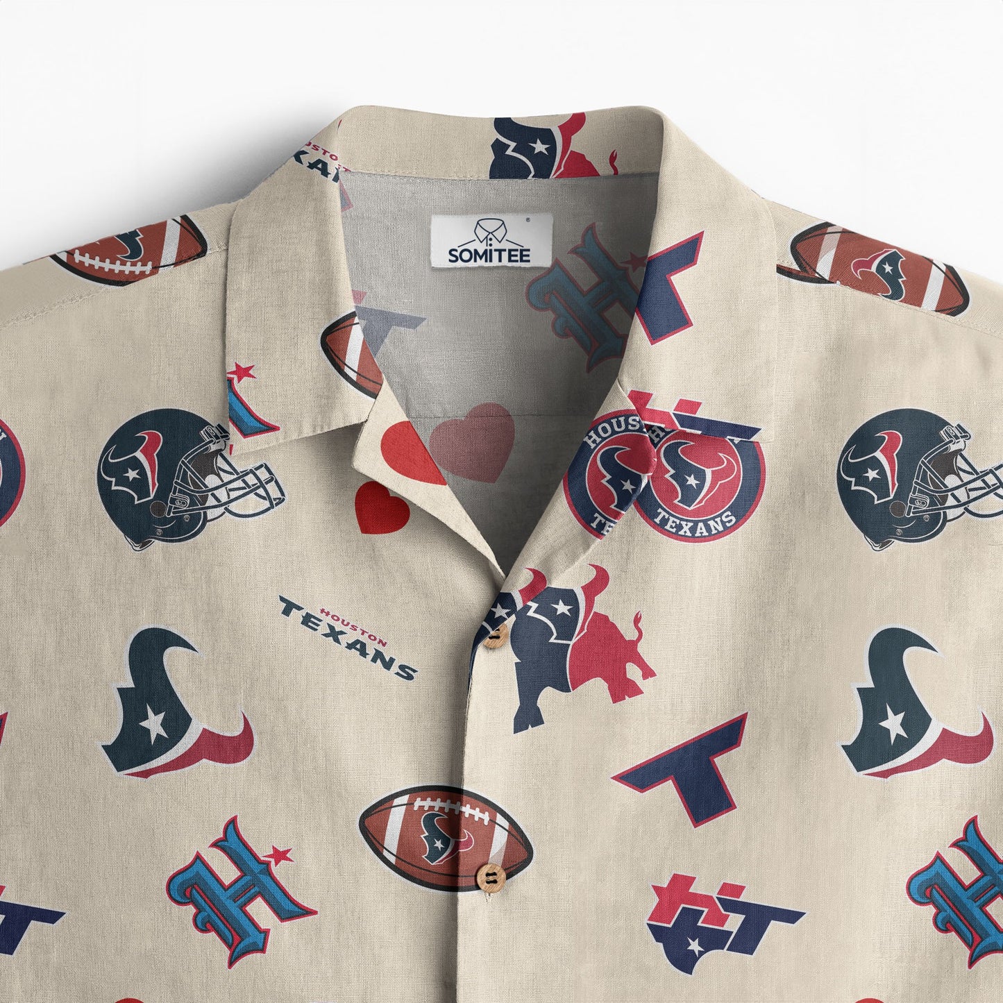 Houston Texans Personalized Hawaiian Shirt 100% Cotton AZBTCHW000010