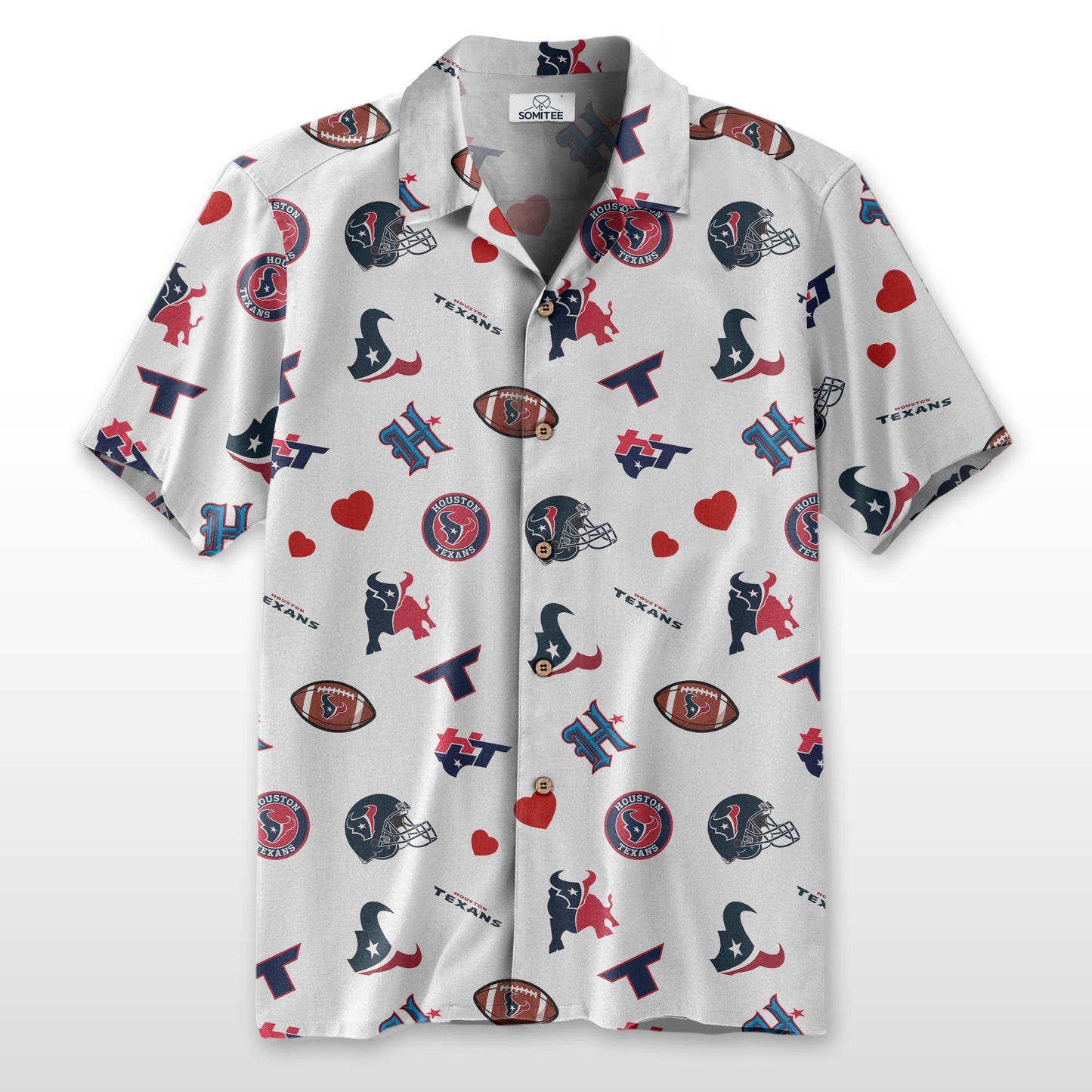 Houston Texans Personalized Hawaiian Shirt 100% Cotton AZBTCHW000010