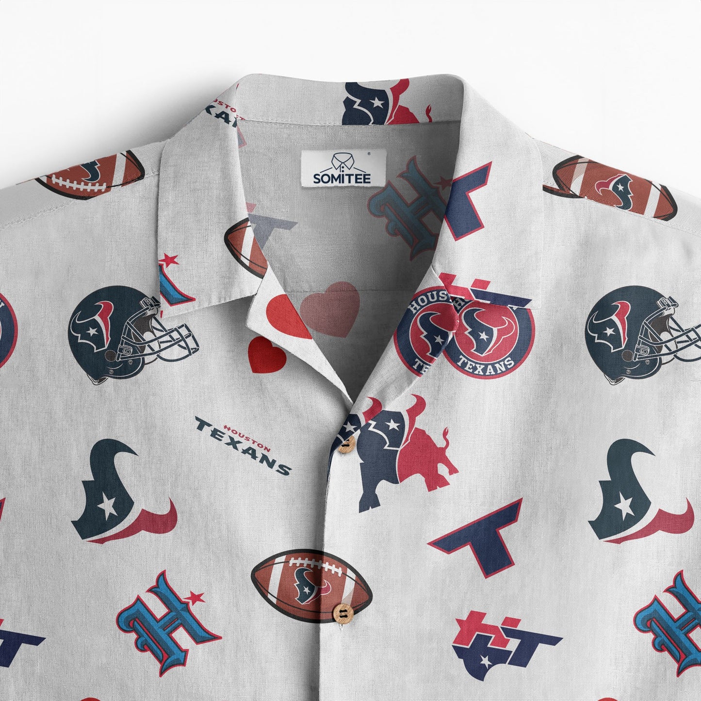 Houston Texans Personalized Hawaiian Shirt 100% Cotton AZBTCHW000010