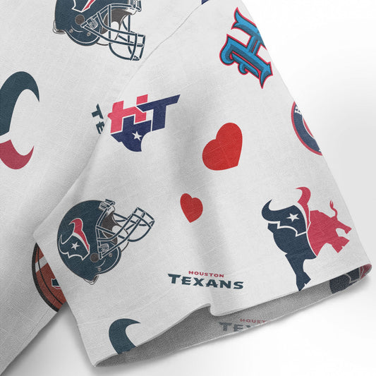 Houston Texans Personalized Hawaiian Shirt 100% Cotton AZBTCHW000010