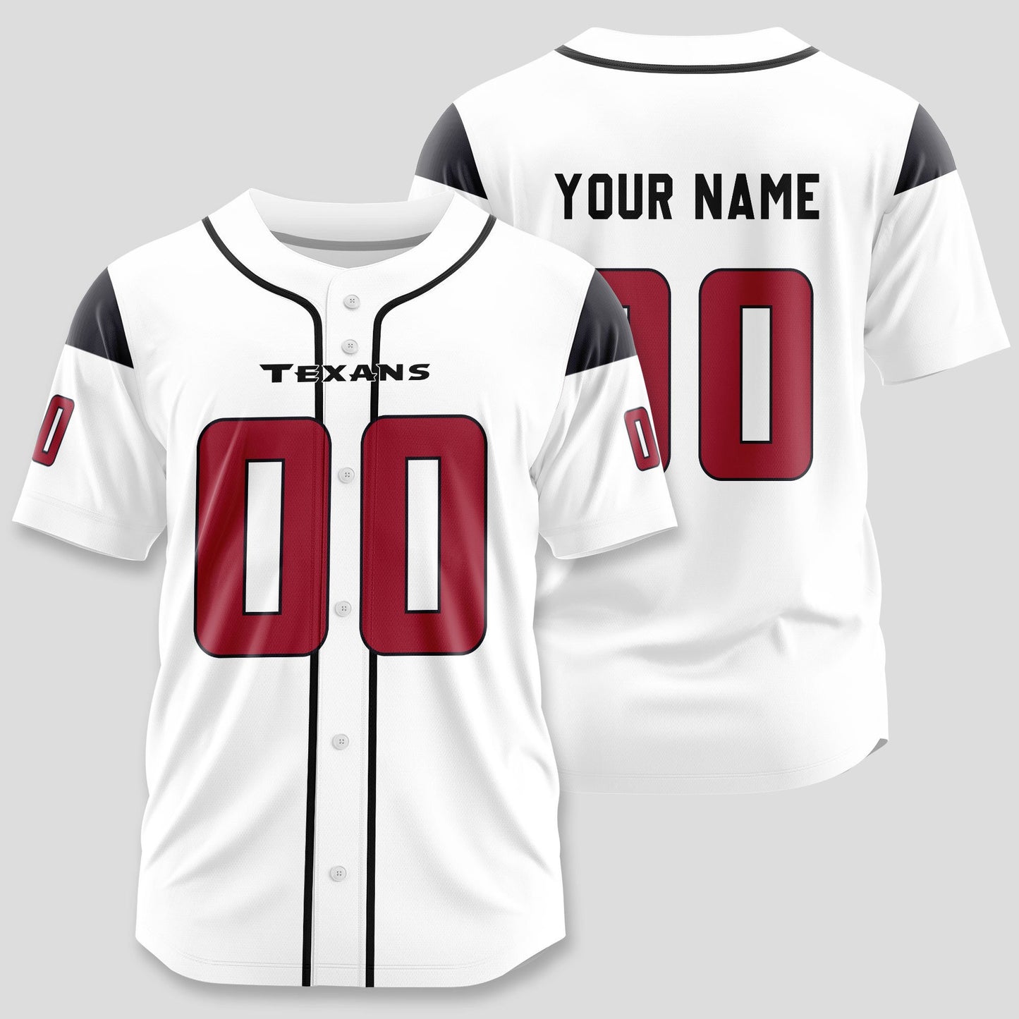 Houston Texans Classic Baseball Jersey Customize Your Name & Number AZEMBJS000020