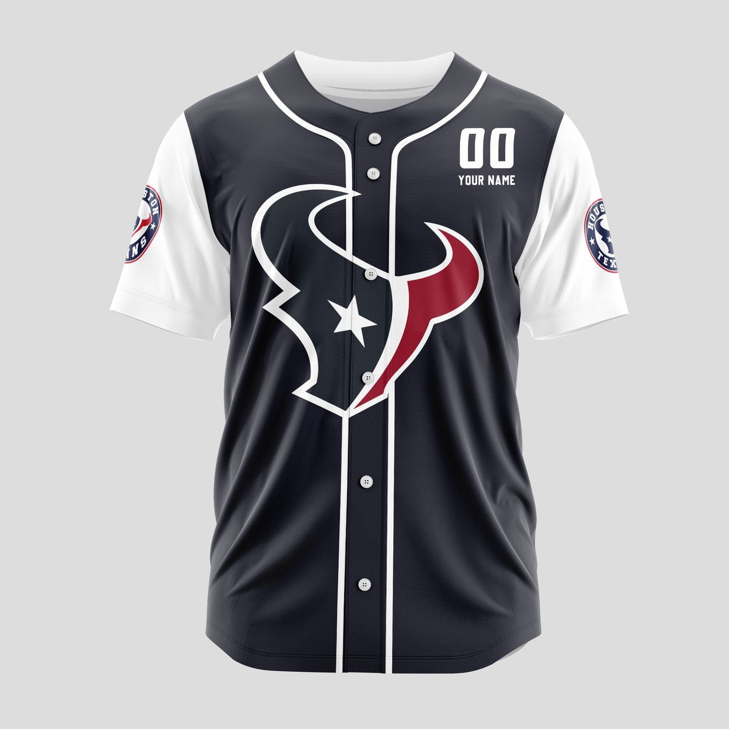 Houston Texans Classic Baseball Jersey Customize Your Name & Number AZEMBJS000023