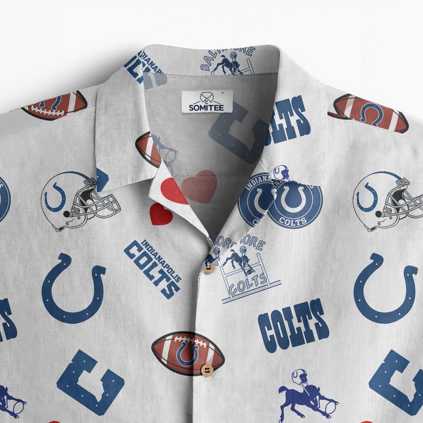 Indianapolis Colts Personalized Hawaiian Shirt 100% Cotton AZBTCHW000011