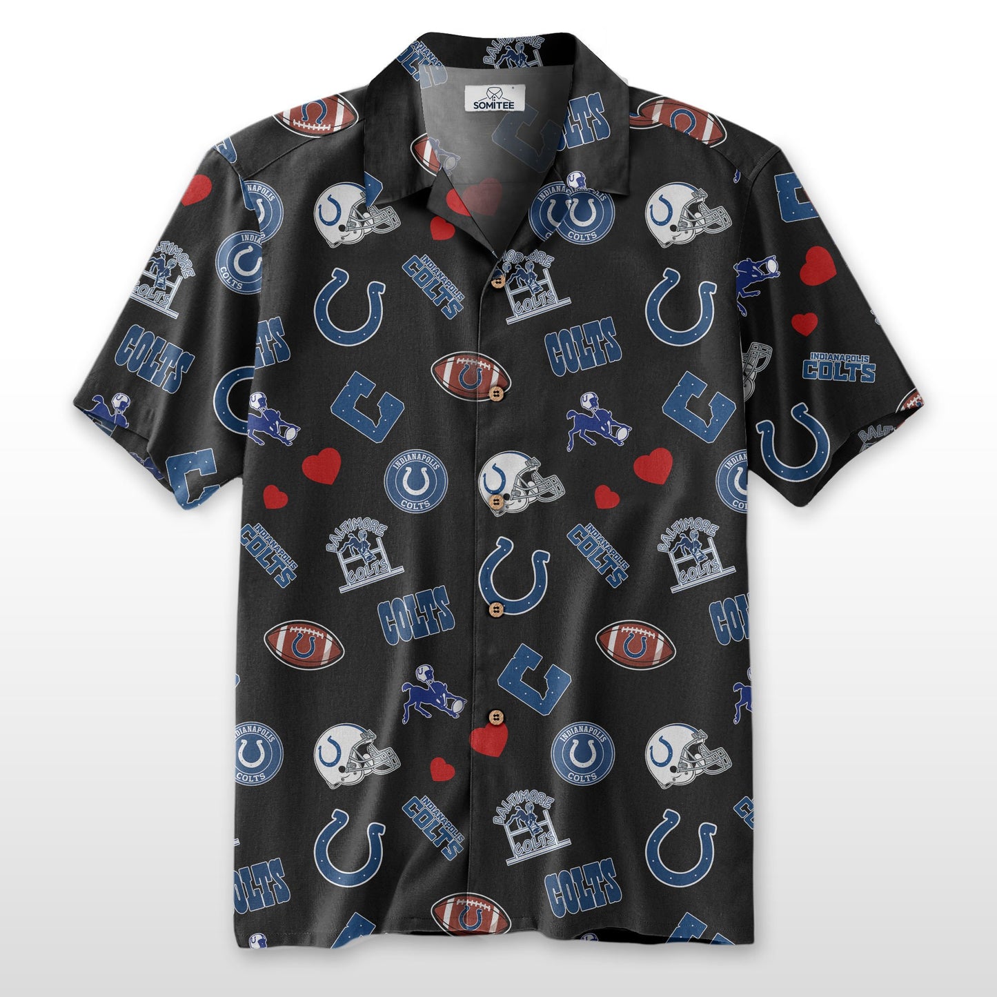 Indianapolis Colts Personalized Hawaiian Shirt 100% Cotton AZBTCHW000011