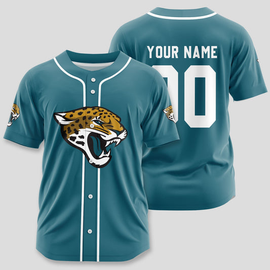 Jacksonville Jaguars Classic Baseball Jersey Customize Your Name & Number AZEMBJS000030