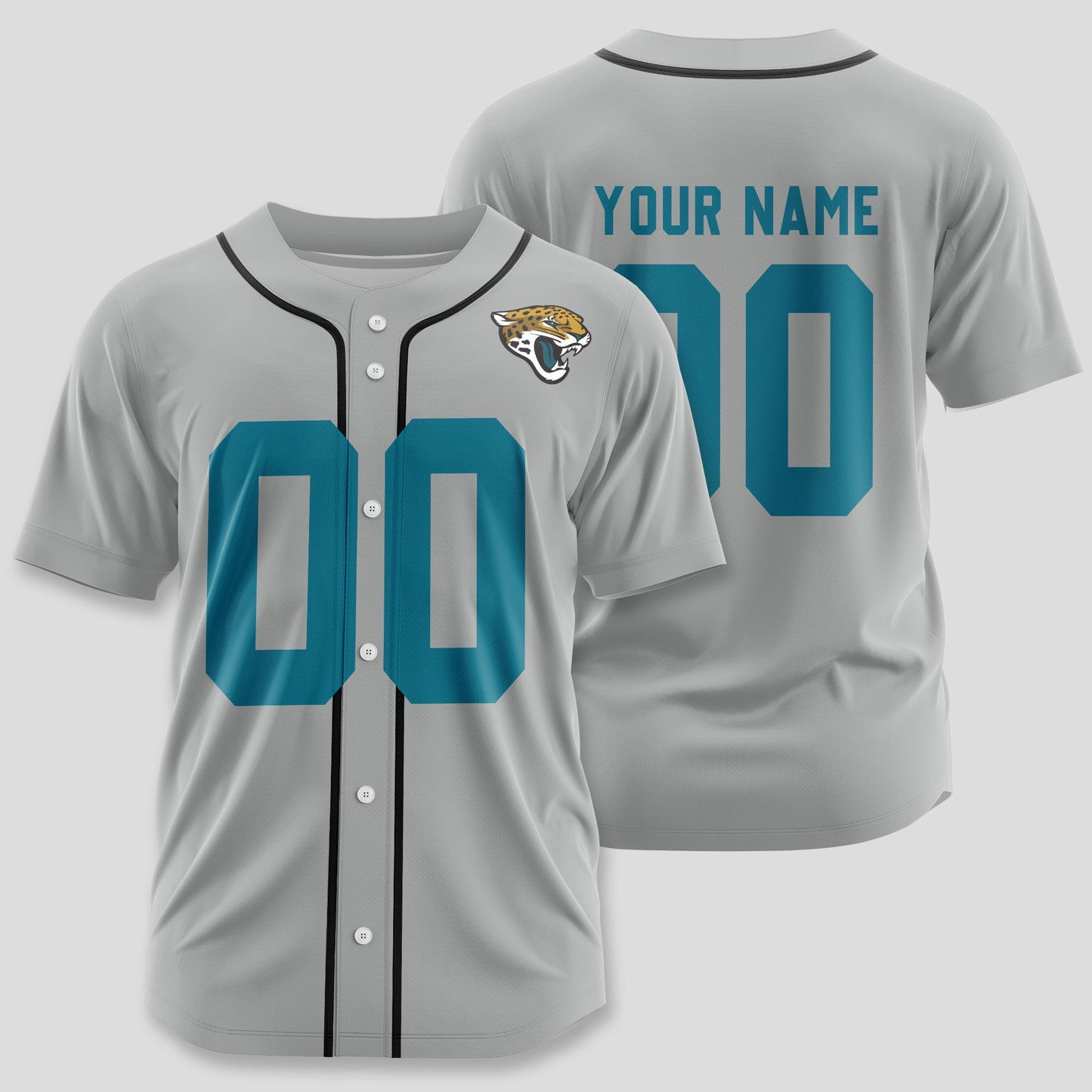 Jacksonville Jaguars Classic Baseball Jersey Customize Your Name & Number AZEMBJS000031
