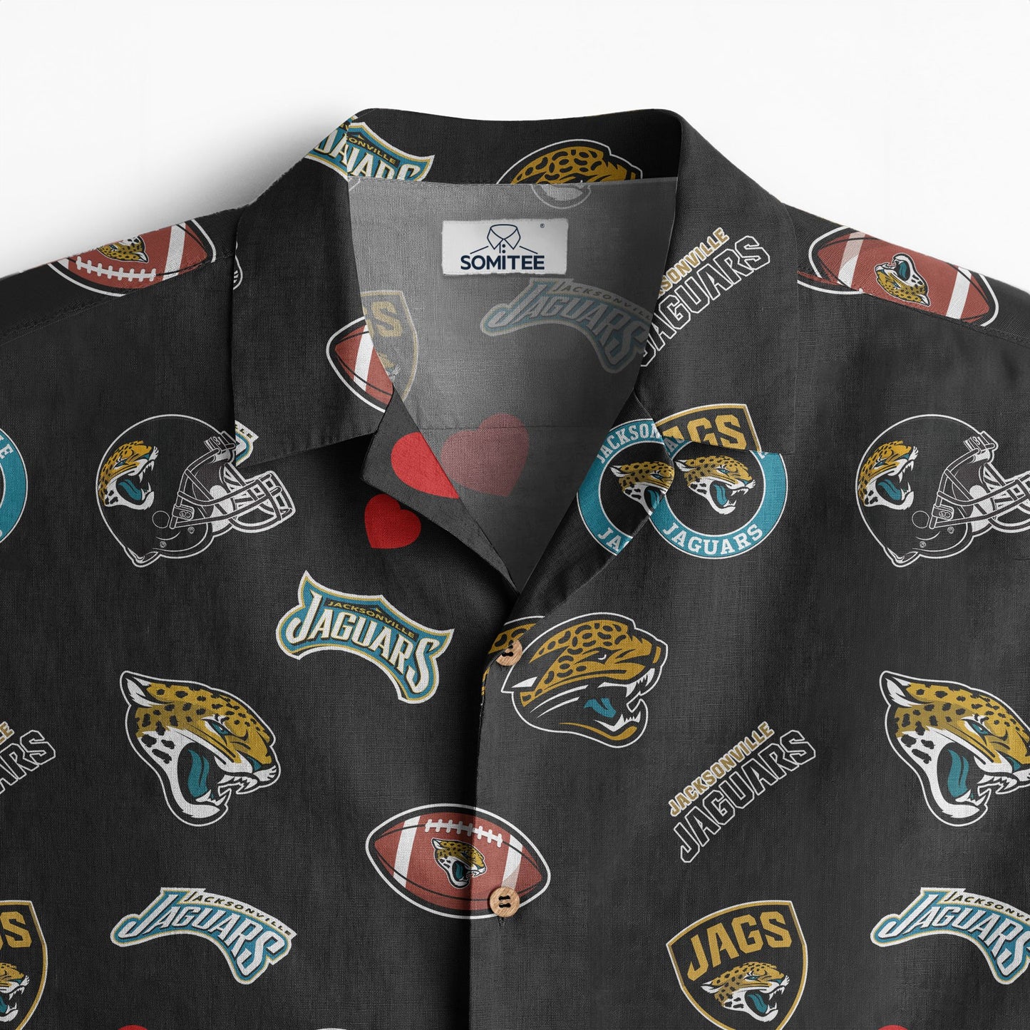 Jacksonville Jaguars Personalized Hawaiian Shirt 100% Cotton AZBTCHW000013