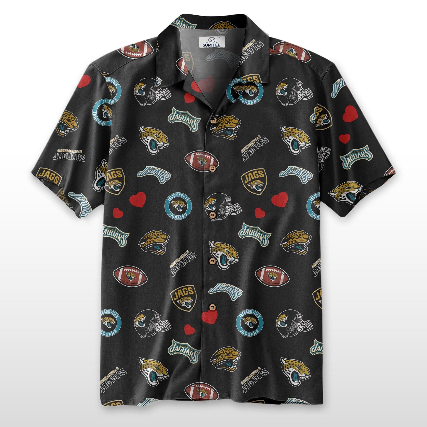 Jacksonville Jaguars Personalized Hawaiian Shirt 100% Cotton AZBTCHW000013