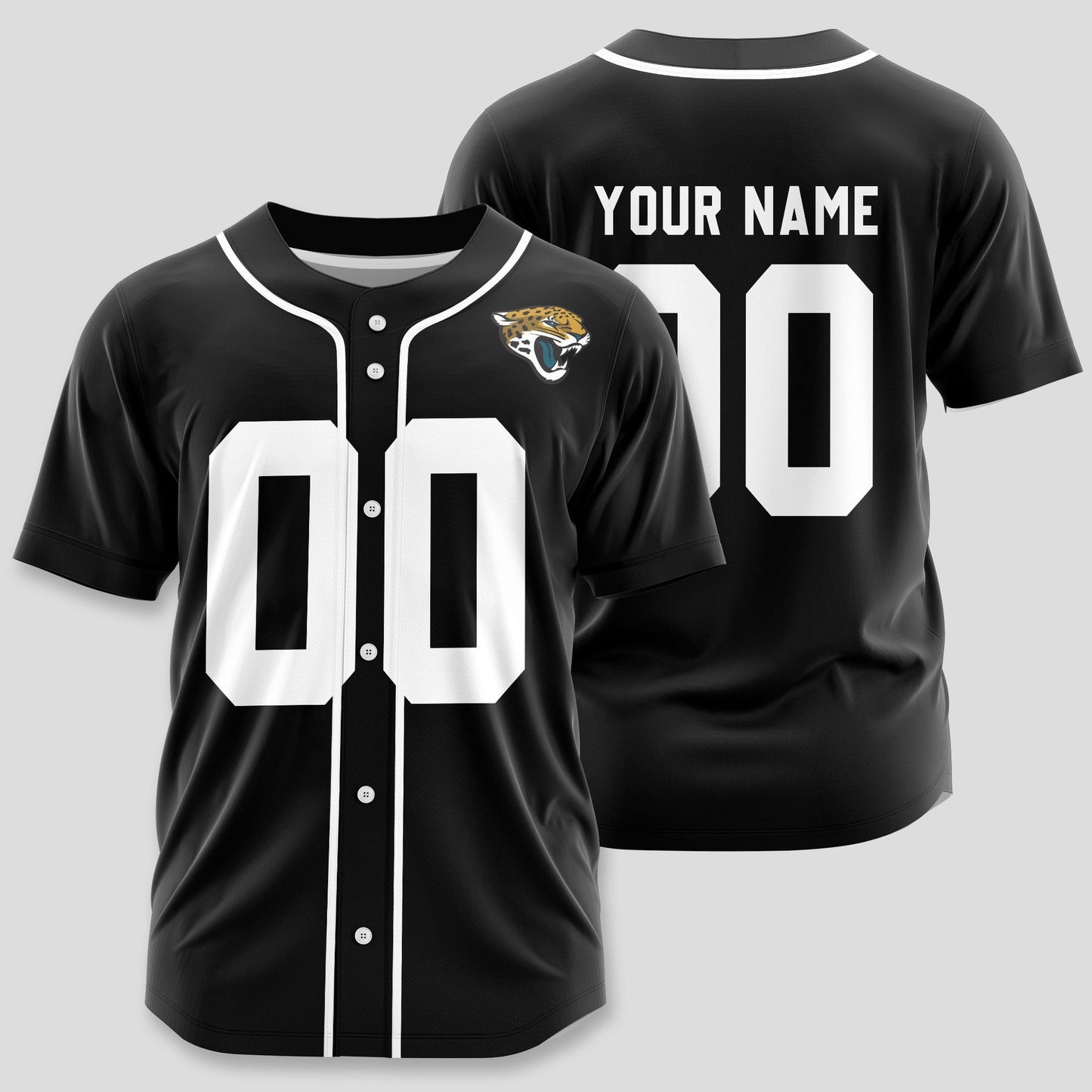 Jacksonville Jaguars Classic Baseball Jersey Customize Your Name & Number AZEMBJS000032