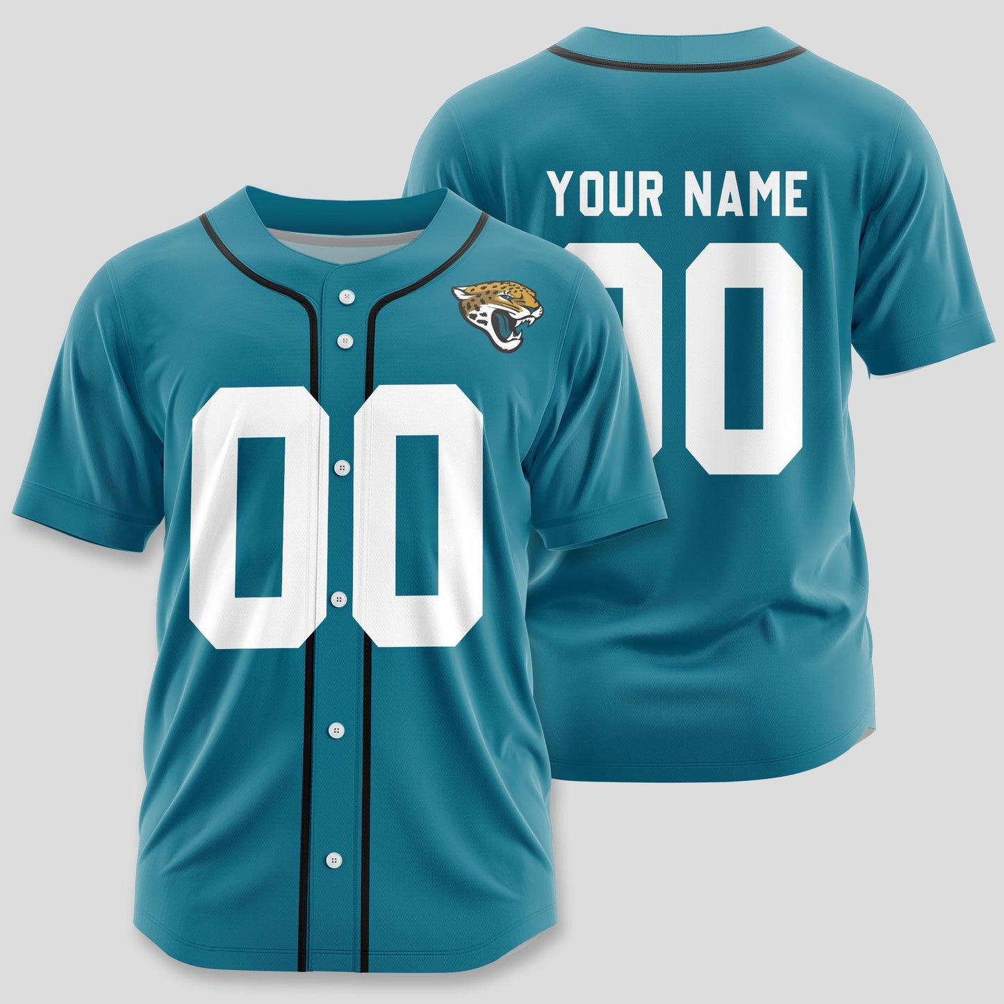 Jacksonville Jaguars Classic Baseball Jersey Customize Your Name & Number AZEMBJS000033