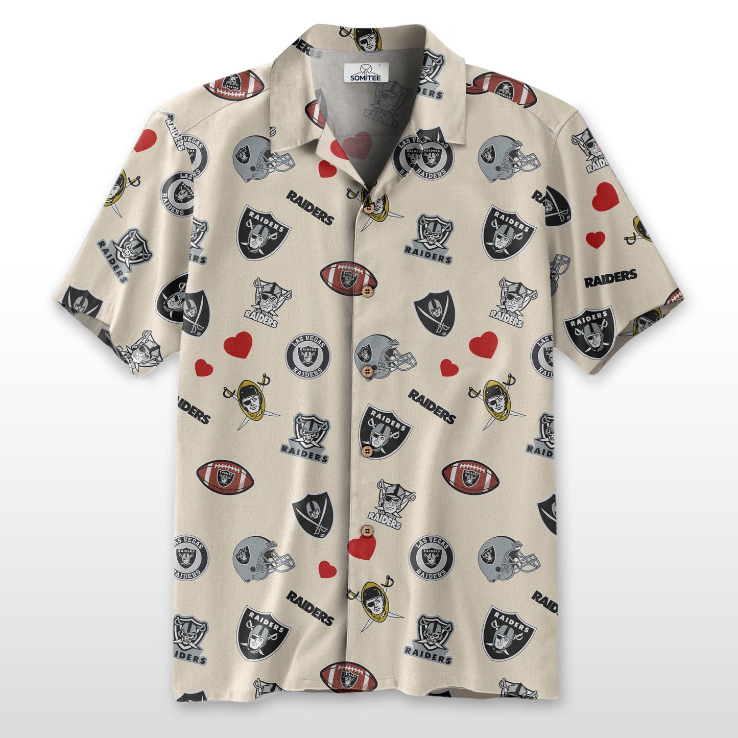 Las Vegas Raiders Personalized Hawaiian Shirt 100% Cotton AZBTCHW000012