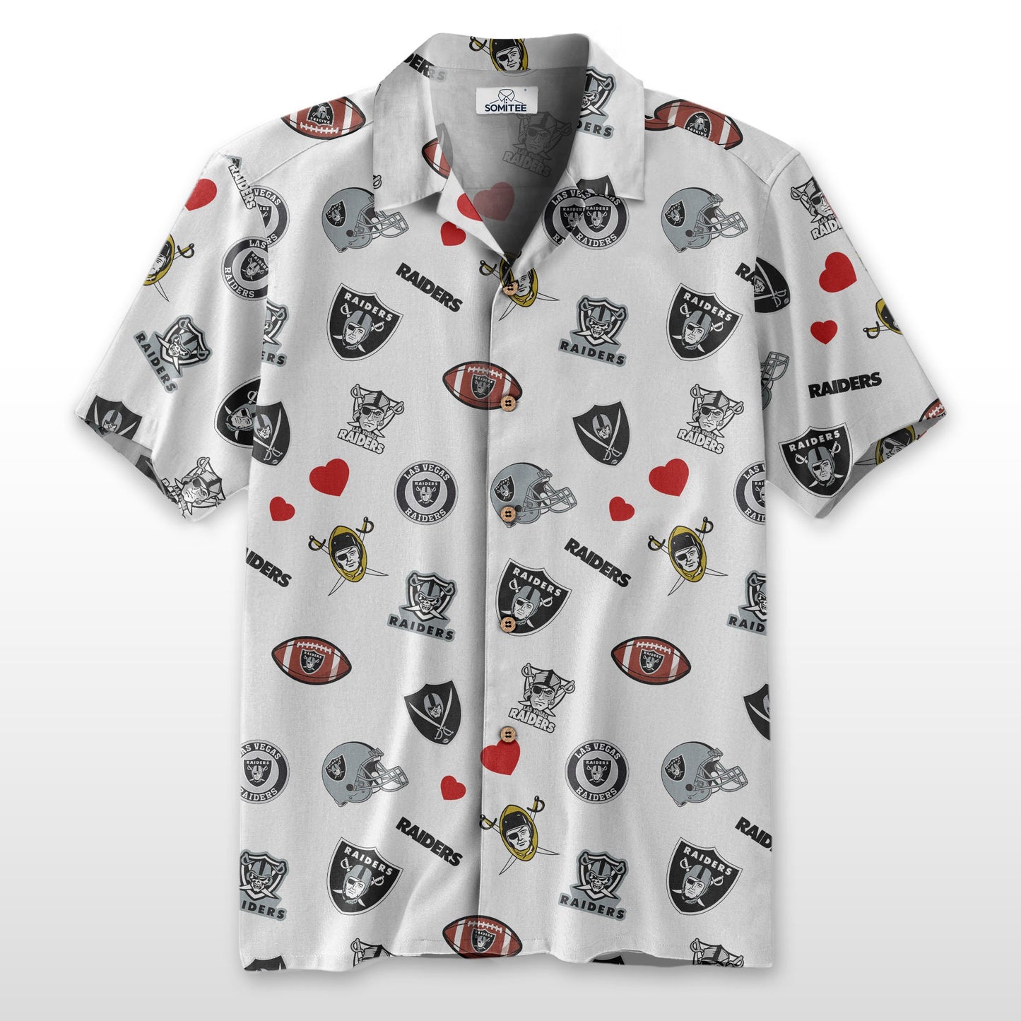 Las Vegas Raiders Personalized Hawaiian Shirt 100% Cotton AZBTCHW000012